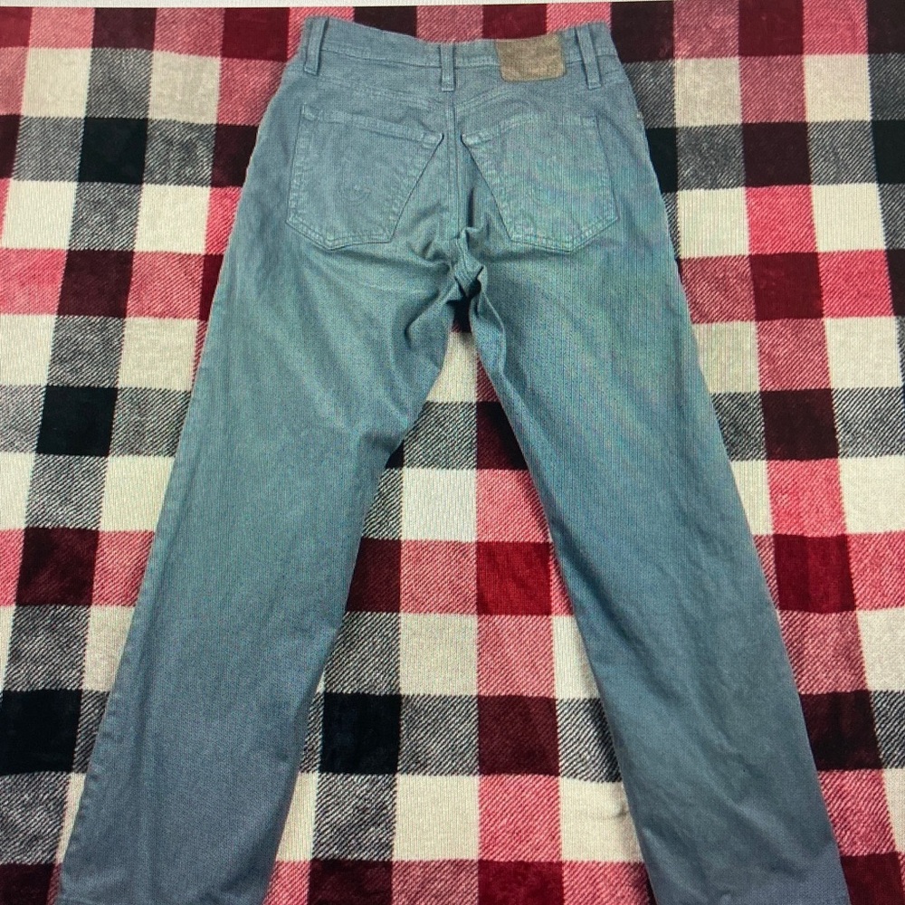 Ag Adriano Goldschmied Sky Blue Straight-Leg Chinos